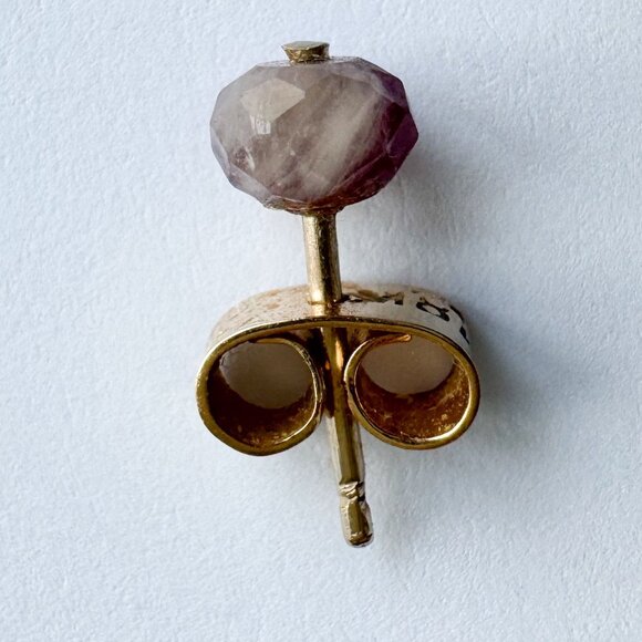 Purple Turmaline Studs by Claudia Trejos - Picture 4 of 4